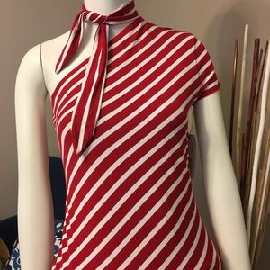 Bailey 44 Striped one shoulder top - size M